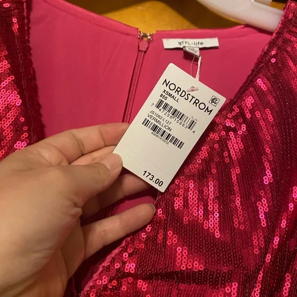 BTFL- LIFE Liza sequin long sleeve Jumpsuit - Picture 8 of 8